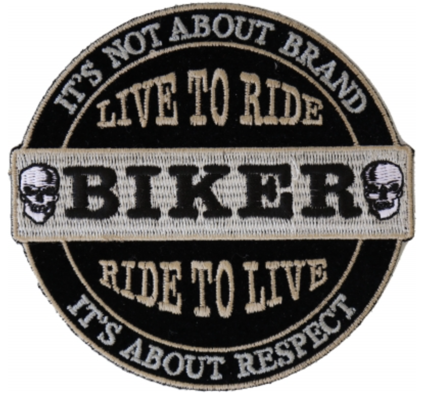 It's Not About Brand, It's About Respect Biker Patch